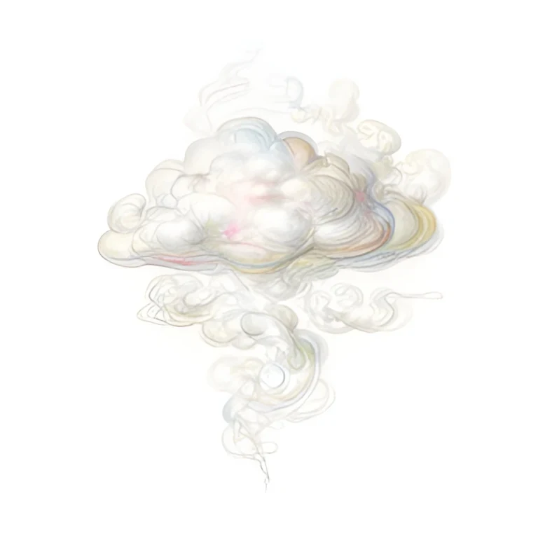 Pareidolia in fractal patterns, its vapour